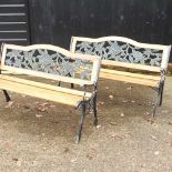 Two garden benches
