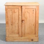 A pine cabinet