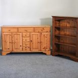 A sideboard and bookcase