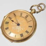 A gold pocket watch