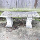 A stone bench