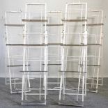 Five display racks