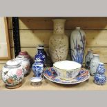 Various oriental porcelain