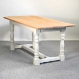 A refectory table