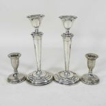 Two pairs of candlesticks
