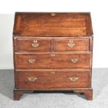 An oak bureau