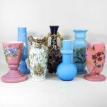 A collection of vases