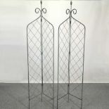 Two garden trellises