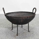 A metal kadai