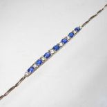 A sapphire bracelet