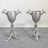 A pair of ice buckets