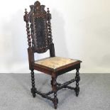 A 19th century chair