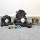 A collection of clocks