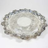 A Victorian silver salver