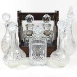 A tantalus and decanters