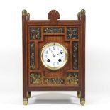 A Victorian mantel clock