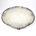 A silver salver