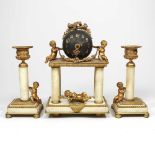 A clock garniture