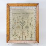 A 19th century sampler