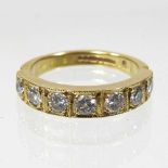 An 18 carat gold diamond ring