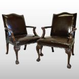 A pair of armchairs