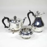 Early 20th century silver teawares