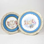 Two Sevres plates