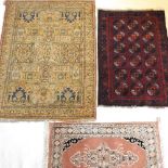 A collection of rugs