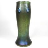 A Tiffany glass vase
