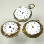 Three pocket watches