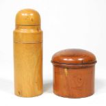 Two treen boxes