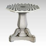 A marble top centre table