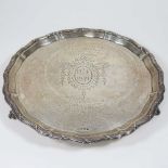 A silver salver