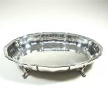 A silver dish