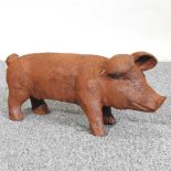A rusted pig