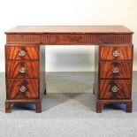 A pedestal desk