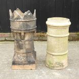 Two chimney pots