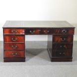 A pedestal desk