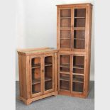 Two pine cabinets