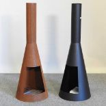 Two chimineas