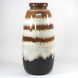 A brown glazed vase