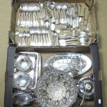 A collection of silver plate