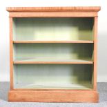 A burr oak dwarf bookcase