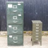 Two filing cabinets