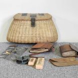 A vintage fishing basket