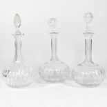 Three decanters