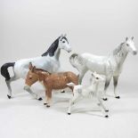 Four Beswick animals