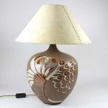 A table lamp