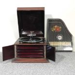 A gramophone and zither