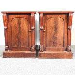 A pair of cabinets